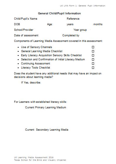 Form1, General Learner information